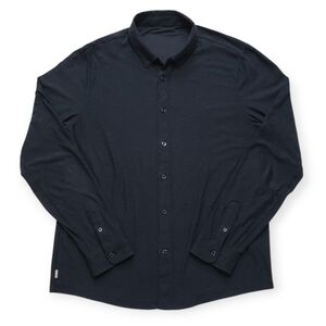 VUORI Mens Bridge Shirt Long Sleeve Button Down Gray Charcoal Size Medium V1002